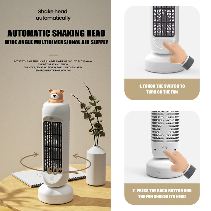 Mini Bear Air Cooler Humidifier Fan | Kalsten