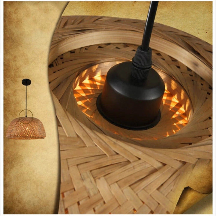BambooLife Pendant Lamp - Handwoven Bamboo Lampshade for a Warm Interior Kalsten