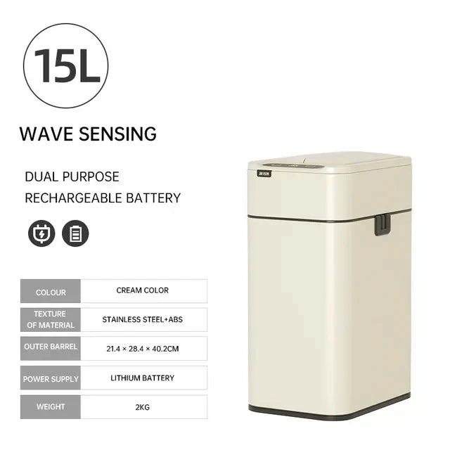 Kalsten | Smart Stainless Steel Automatic Sensor Trash Bin