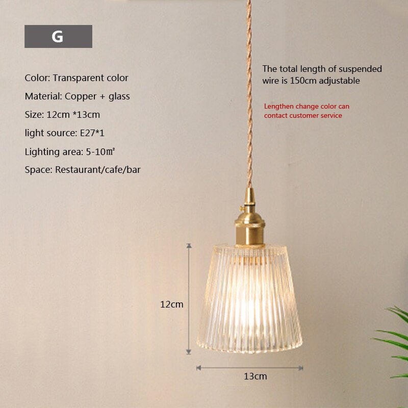 Nordic Brilliance Transparent Glass Pendant Lamp | Kalsten
