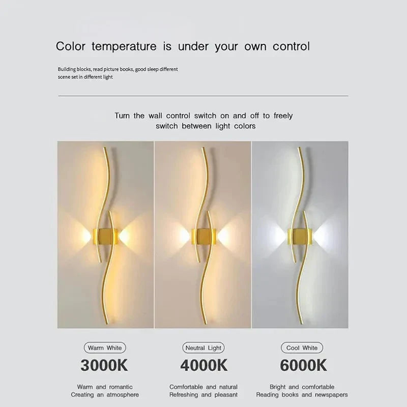 Modern LED Wall Lights – Up & Down Wall Lamps for Bedroom, Corridor, and Interior Home Lighting | Kalsten
