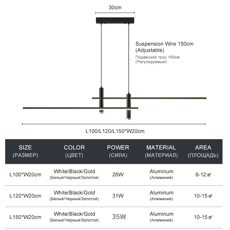 Modern LED Pendant Lamps - Minimalist Lighting for Kitchen Island, Bar, and Dining Table | Kalsten