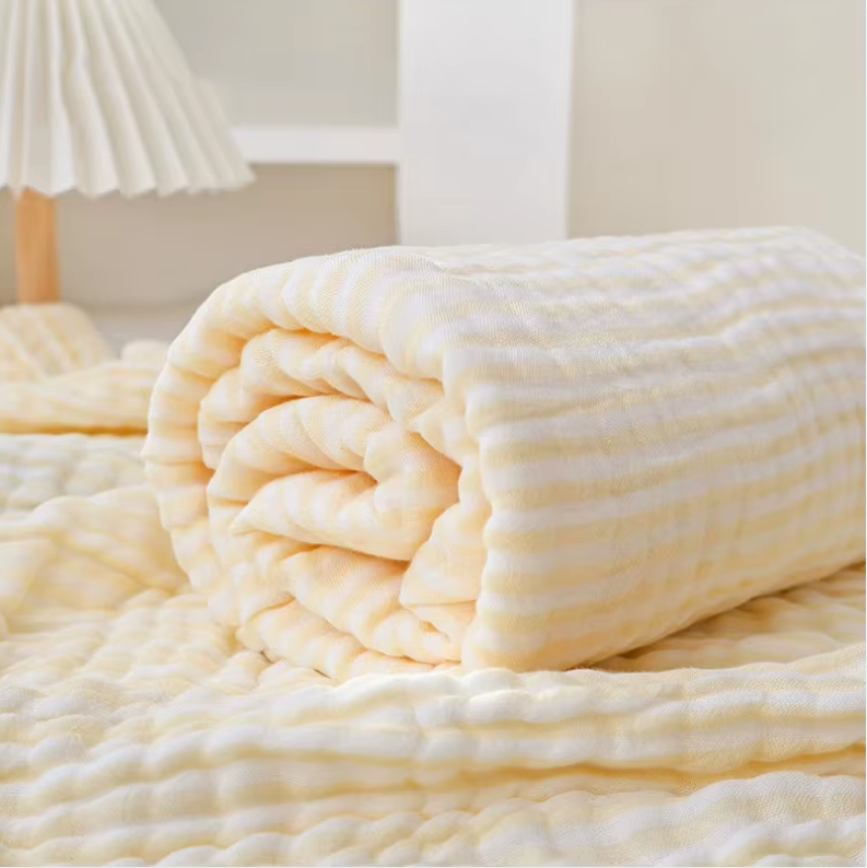 Kalsten | Premium 6-Layer Muslin Cotton & Bamboo Blend Baby Swaddle Blanket
