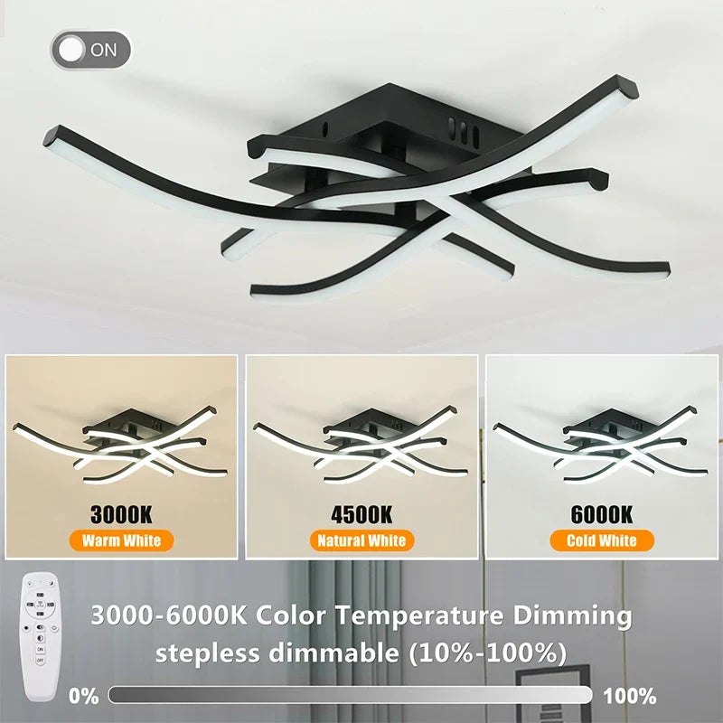 Modern LED Ceiling Lamp for Living Room, Dining Room, Bedroom, and Balcony | Kalsten