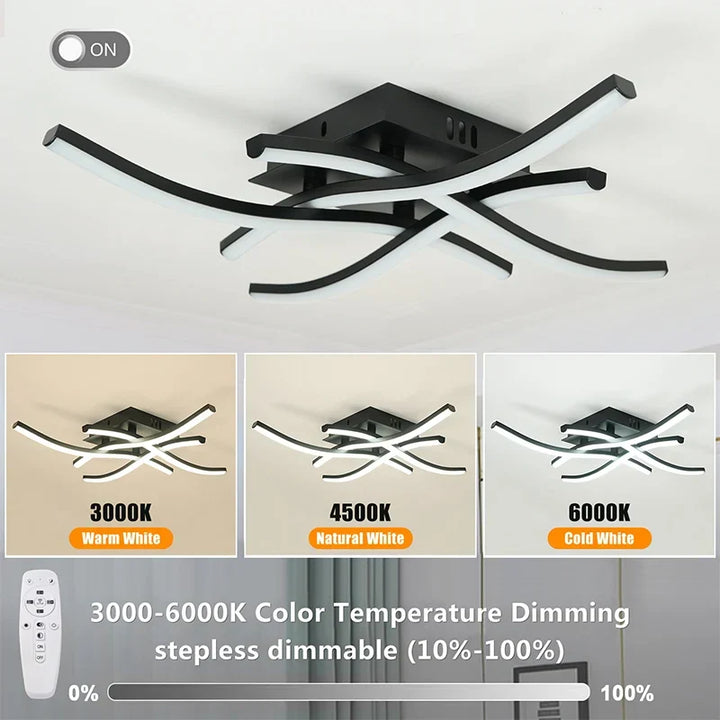 Modern LED Ceiling Lamp for Living Room, Dining Room, Bedroom, and Balcony | Kalsten