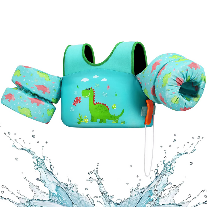 Kalsten | Kids Foam Life Vest with Arm Floats and Safety Whistle for Swimming and Kayaking