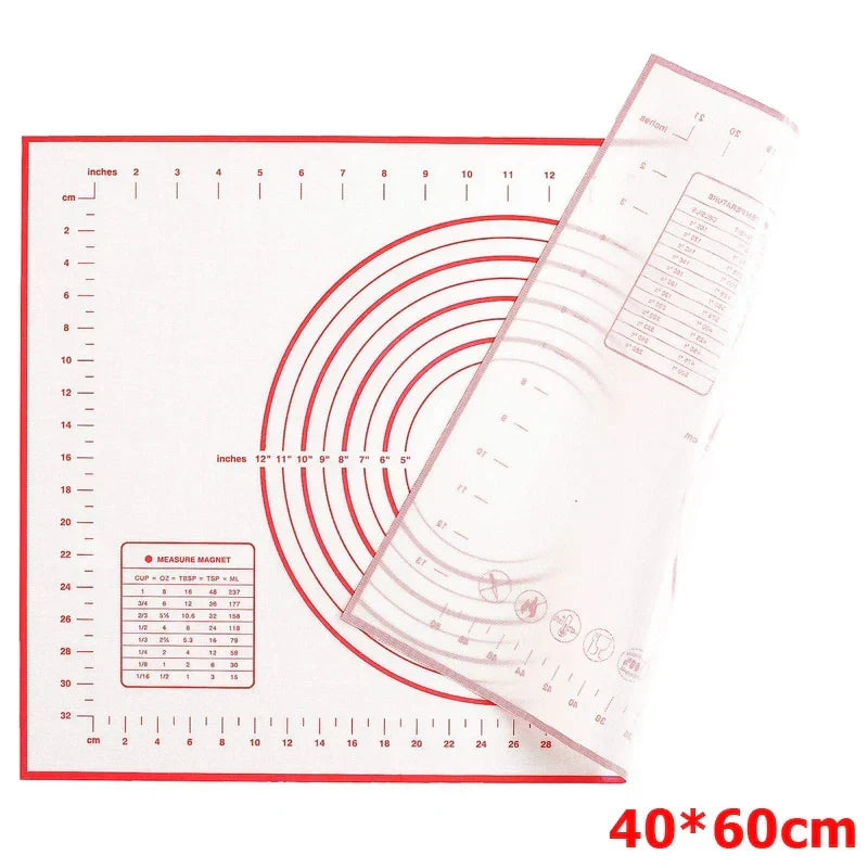 Kalsten | BakeFlex Silicone Baking Mat | Extra Thick & Non-Stick | With Measuring Scale | Perfect for Rolling Out Dough, Fondant & Pastry