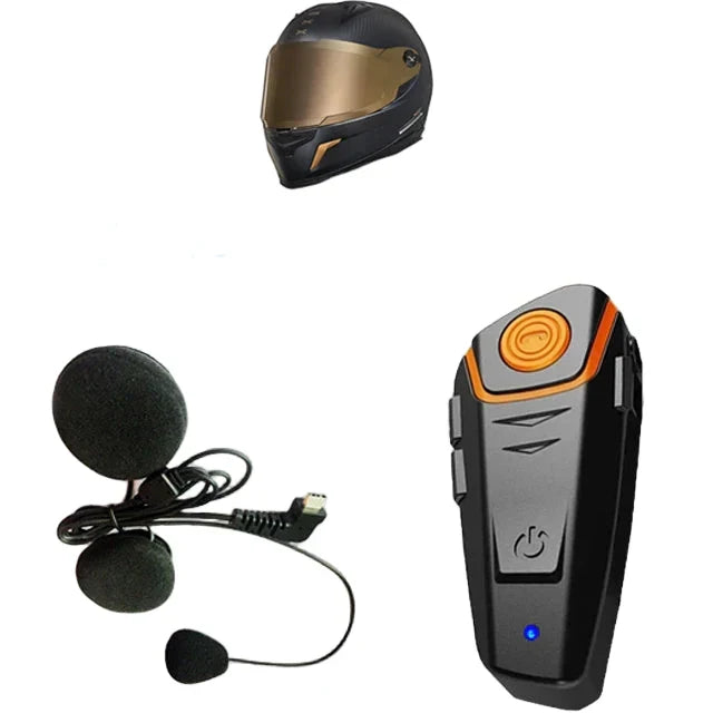 Kalsten | Waterproof Bluetooth Motorcycle Intercom with FM & 1000M Range – RoadLink