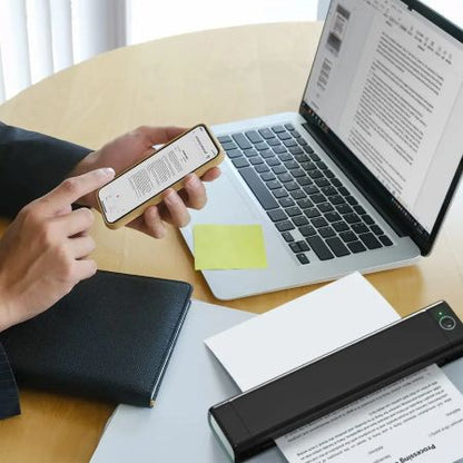 Skanto | Ultimate Wireless A4 Thermal Printer - Compatible with Android, iOS & Laptops