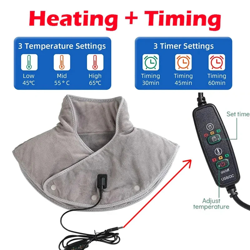 Skanto | Skanto Neck and Shoulder Massager USB Heating Pad with Vibration