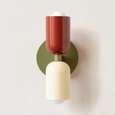 Kalsten | Nordic LED Wall Lamp Modern Minimalist Cream Double Head Lights For Living Room Bedroom Besides Study Indoor Decoration Fixture