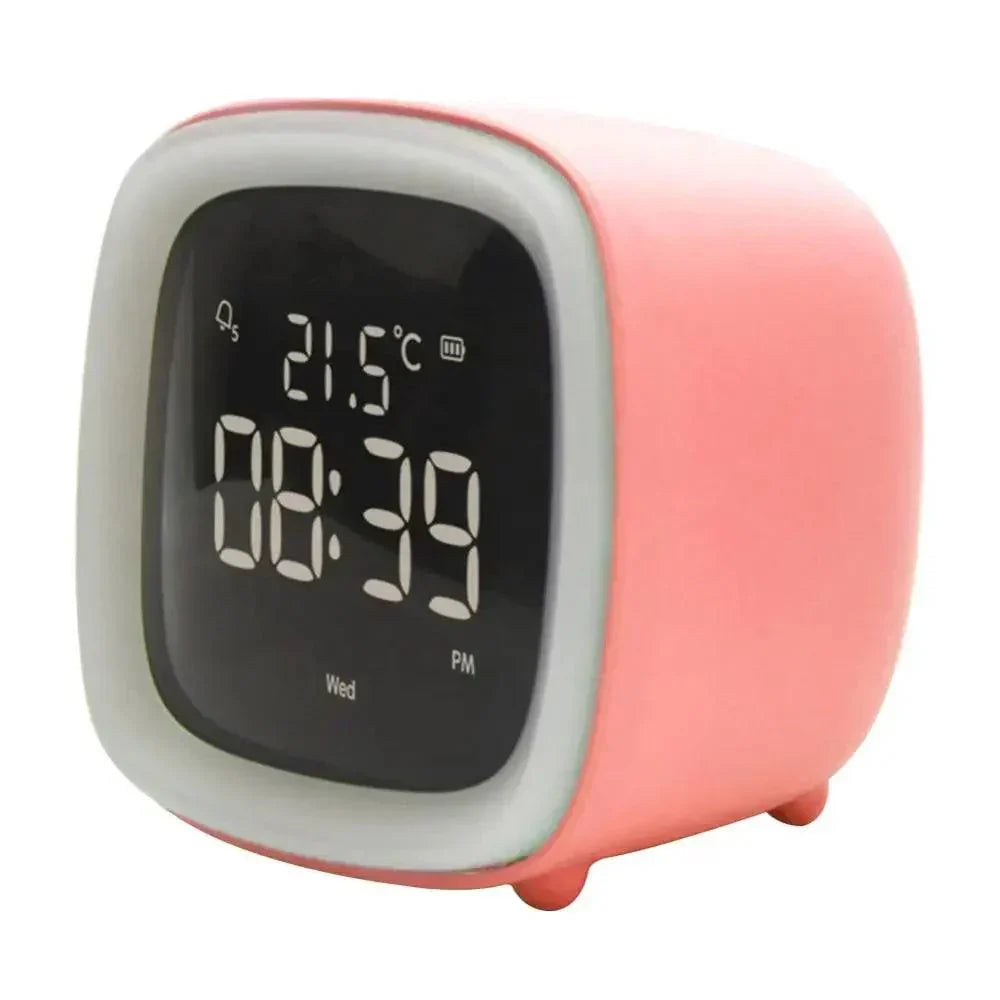 BowLift | Cartoon Bunny LED Alarm Clock with Night Light – Rechargeable, Cute Digital Display for Kids & Bedrooms