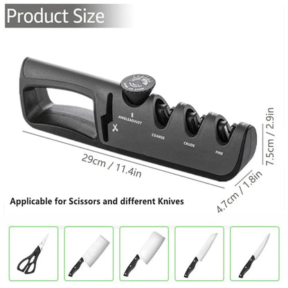 Skanto | 4-in-1 Professional Knife Sharpener (1+1 Free) - EdgeSharp