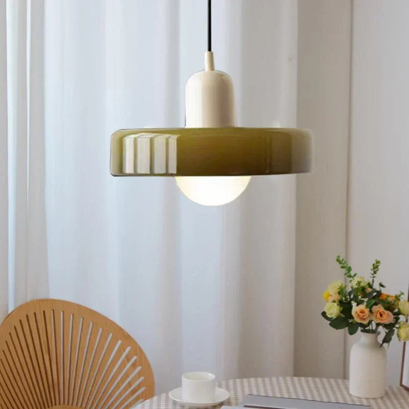 Nordic Glass Pendant Light – Modern LED Hanging Light for Living Room, Bedroom, Dining Room, and Bar, 3 Candy Colors | Kalsten