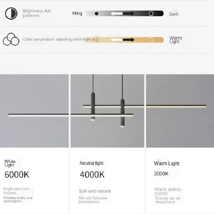 Modern LED Pendant Lamps - Minimalist Lighting for Kitchen Island, Bar, and Dining Table | Kalsten