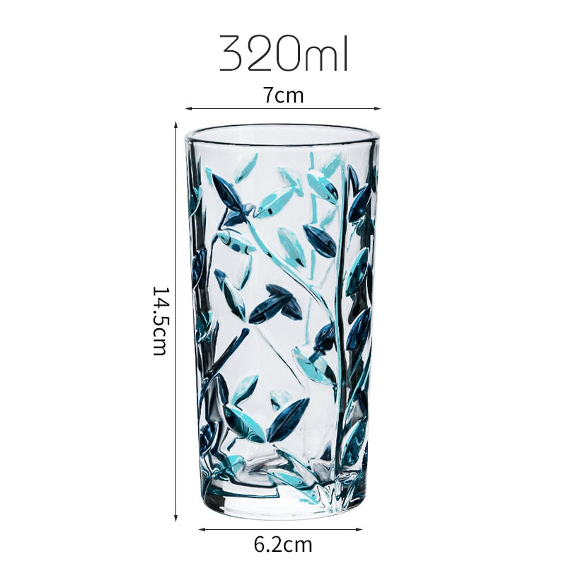 Hand-painted glass leaf cup | Kalsten