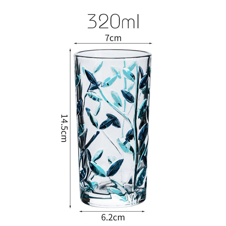 Hand-painted glass leaf cup | Kalsten