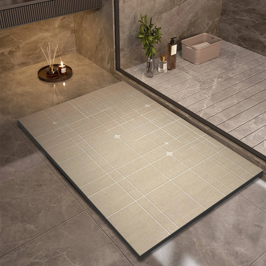 Kalsten | Superabsorbent Non-slip Bath Mat Quick-drying Shower Rug