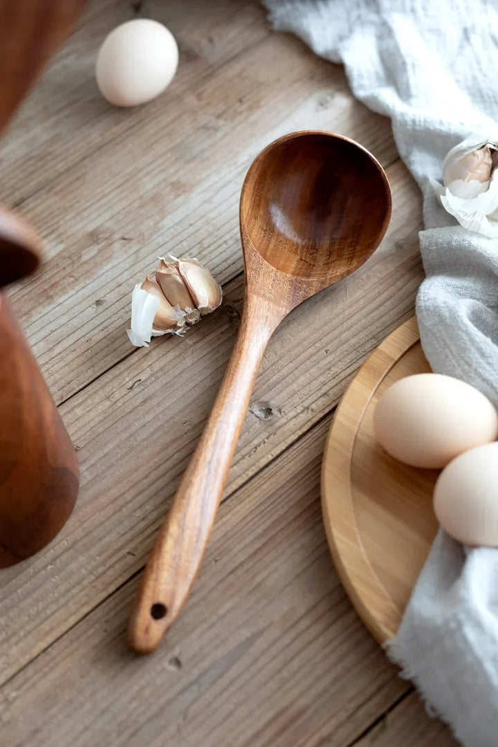 Natural Teak Wood Kitchen Utensil Set