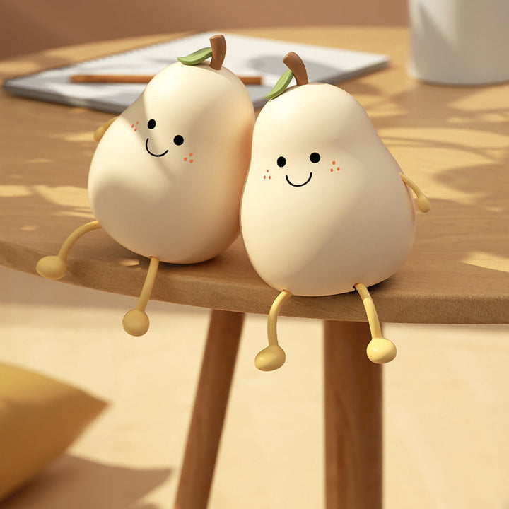 Cute Pear Bedside Touch Night Lamp | Kalsten