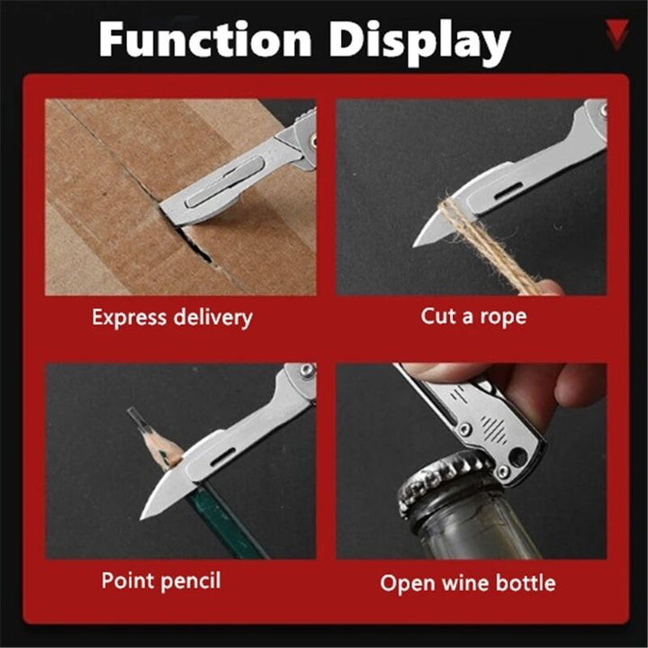 Stainless Steel Camping Master Folding Multifunctional Knife | Kalsten