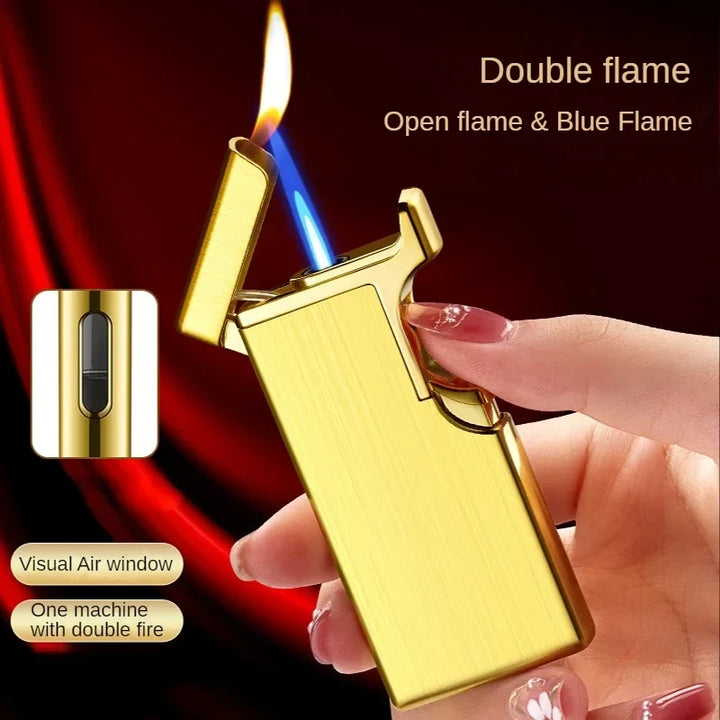 Metal Double Fire Jet Butane Lighter | Kalsten
