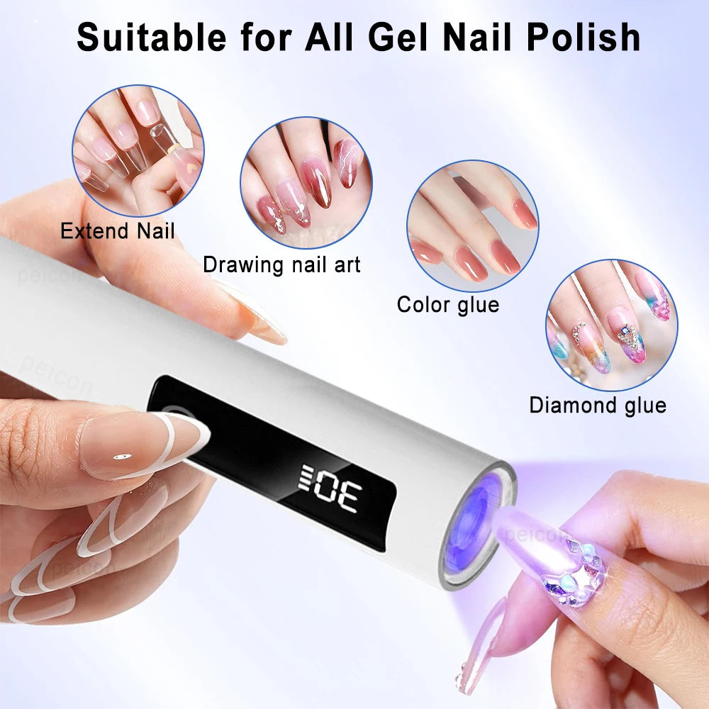 UV nail pen with folding stand - rechargeable | Kalsten