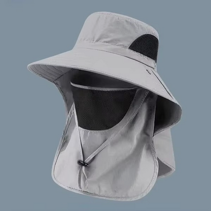 Kalsten | UV Protection Outdoor Sun Hat with Wide Brim and Neck Flap for Hiking, Fishing, and Camping