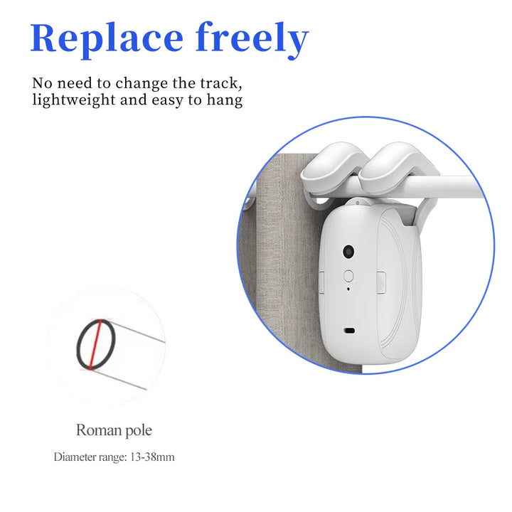 GlideEase — Comfortable curtain control that instantly relaxes your life | Kalsten