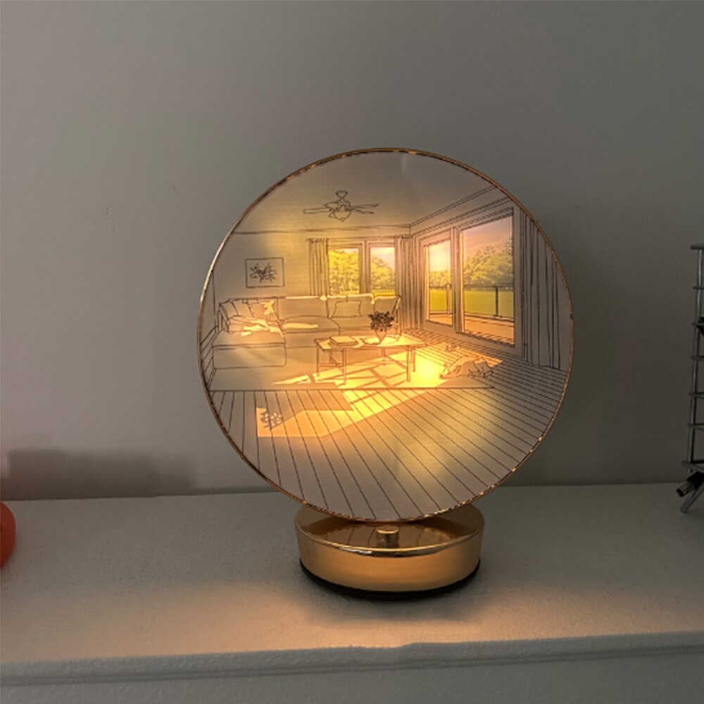 Creative Artistic Orb Painting Table Lamp | Kalsten