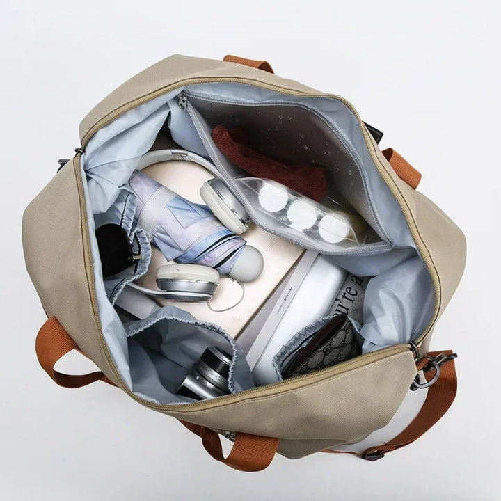 Kalsten | VOLARIS Fitness Travel Bag | Large Capacity | Dry-Wet Separation | Hand & Shoulder Bag for Women