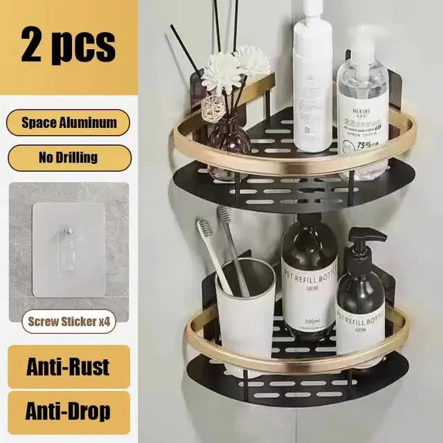 Shower shelf without drilling aluminum | Kalsten