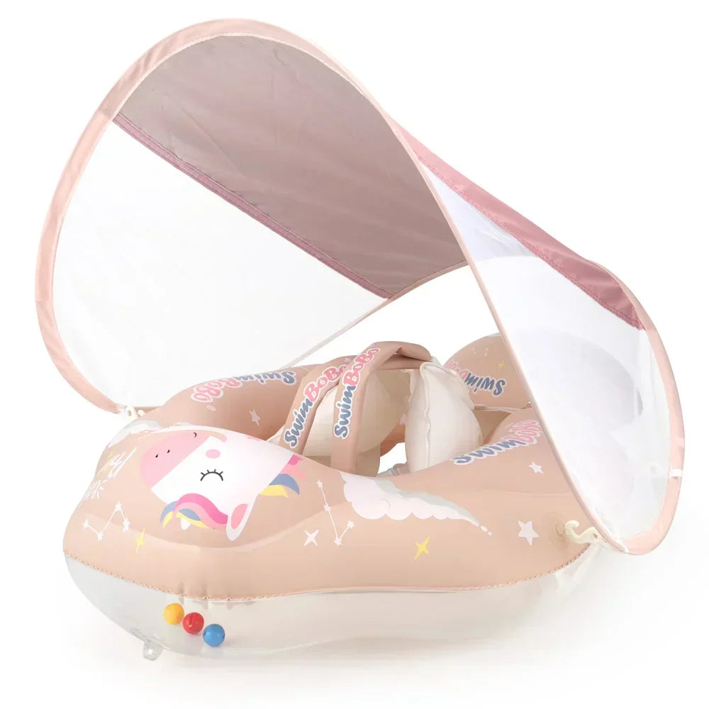 Kalsten | Solaboo Baby Swim Ring | With UV Canopy & Support | Inflatable & Safe | From 6 Months