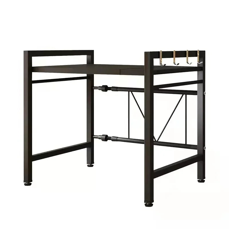 Kalsten | Carbon Steel Retractable Double-Layer Kitchen Shelf – Milo