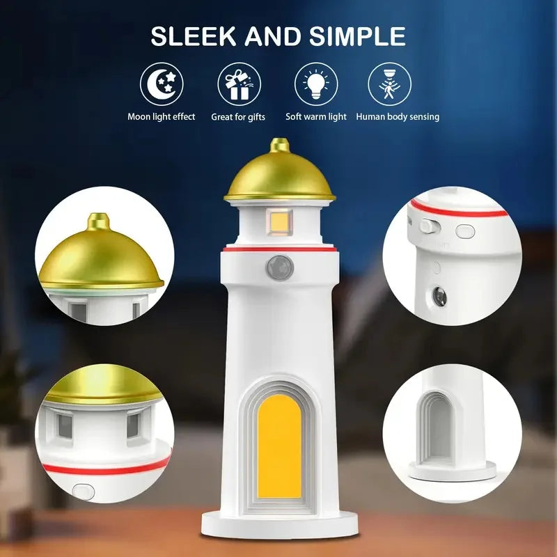 Moon Harbor Lighthouse Night Lamp | Kalsten