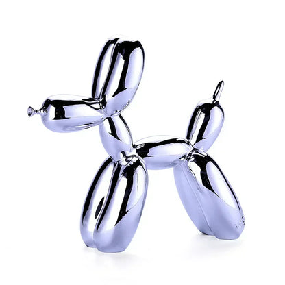 Brehn | Nordic Balloon Dog Sculpture Resin Animal Ornament Art Sculptures and Figurines Handicraft Home Decoration Room Desktop Accessories