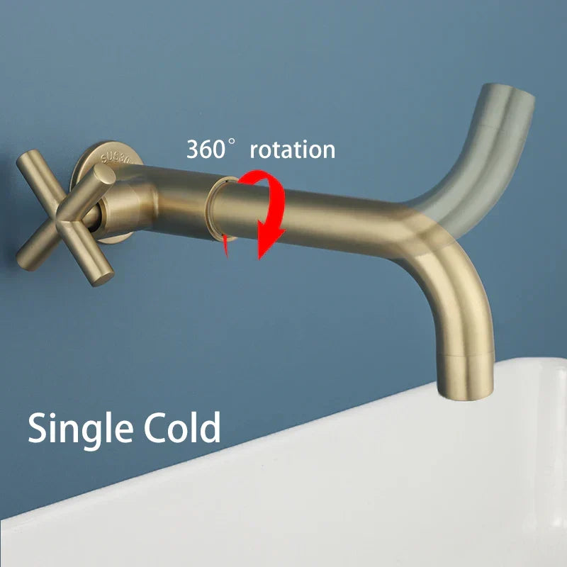 Luxury Wall Faucet with Waterfall Design for Bathroom Renovation Kalsten
