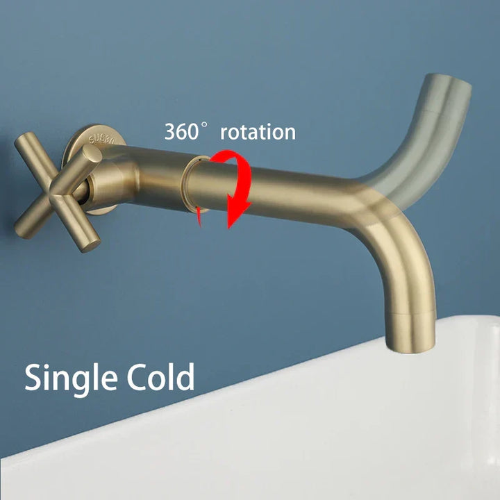 Luxury Wall Faucet with Waterfall Design for Bathroom Renovation Kalsten
