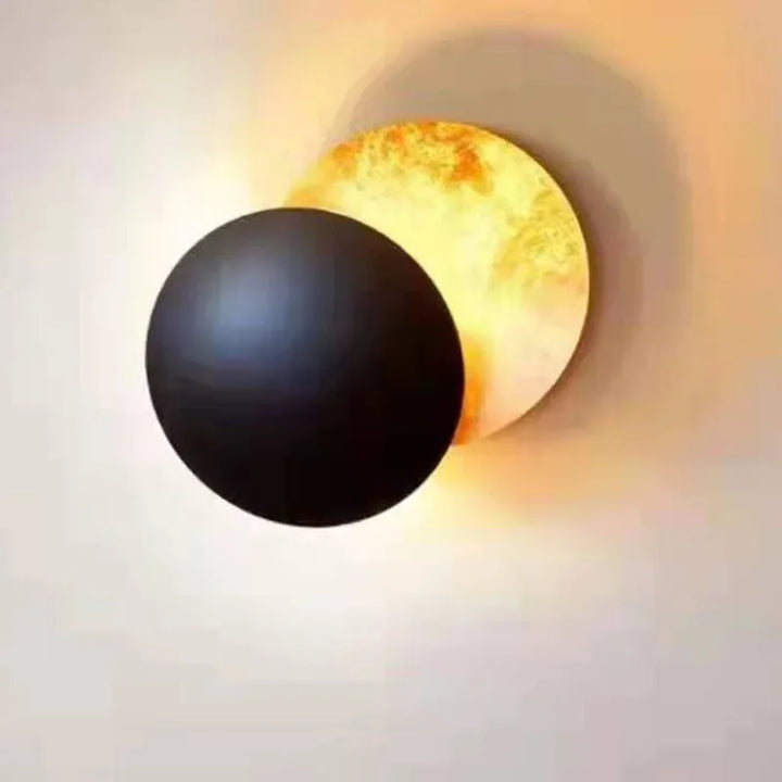 Modern Eclipse Wall Lamp – Round LED Wall Light for Bedroom, Aisle, Corridor, and Living Room | Kalsten