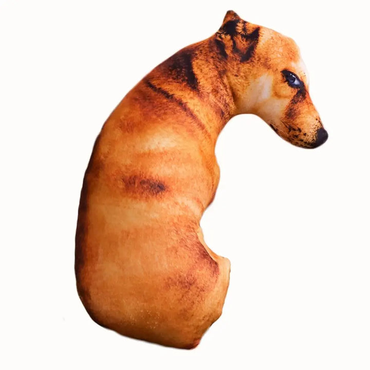 Realistic Soft Dog Plush Cushion