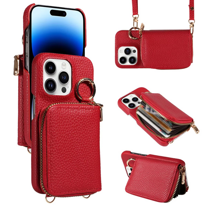 Kalsten | Premium Leather Multi-Function iPhone Case with Anti-Degaussing Protection