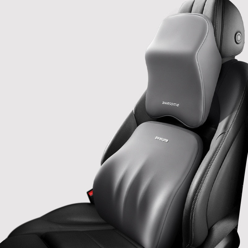 Skanto | ErgoDrive Car Support – Orthopedic Cushion for Neck & Back Pain Relief While Driving