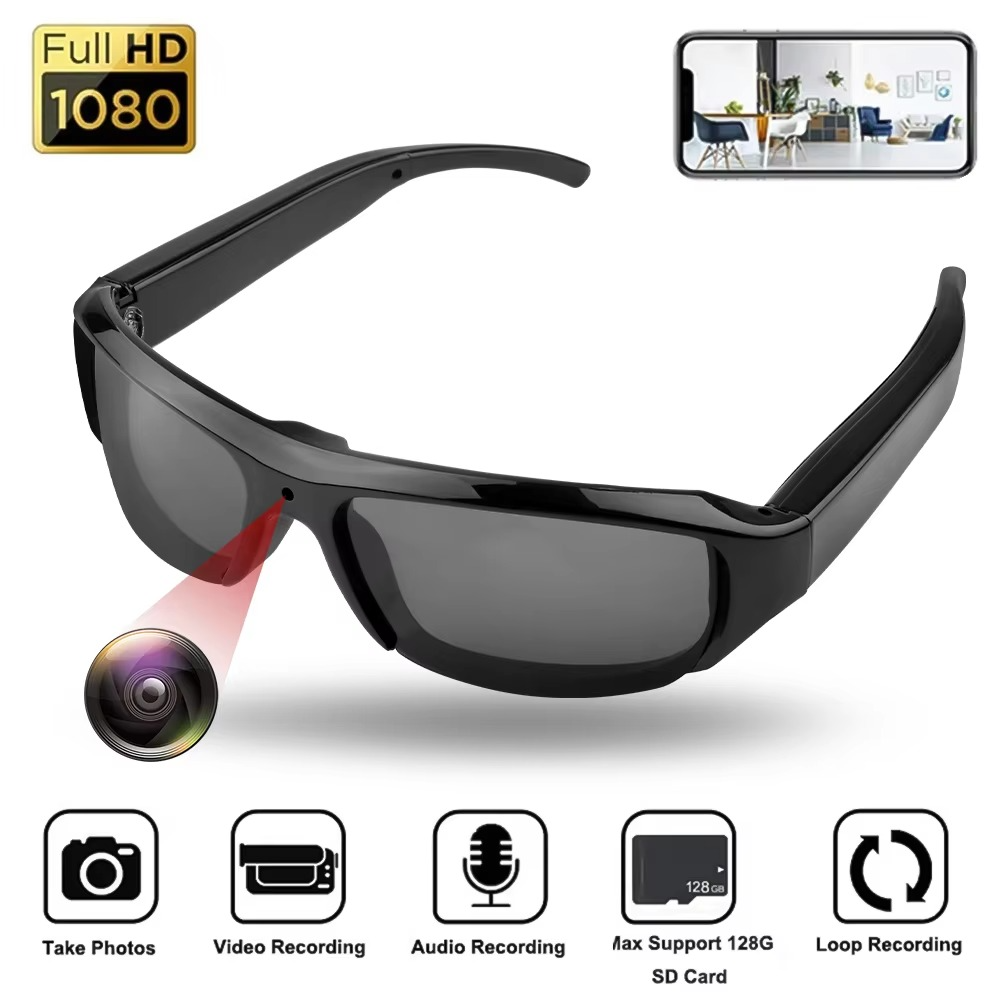 BowLift | 1080P HD Wearable Sunglasses Camera with Video Recorder for Outdoor Surveillance