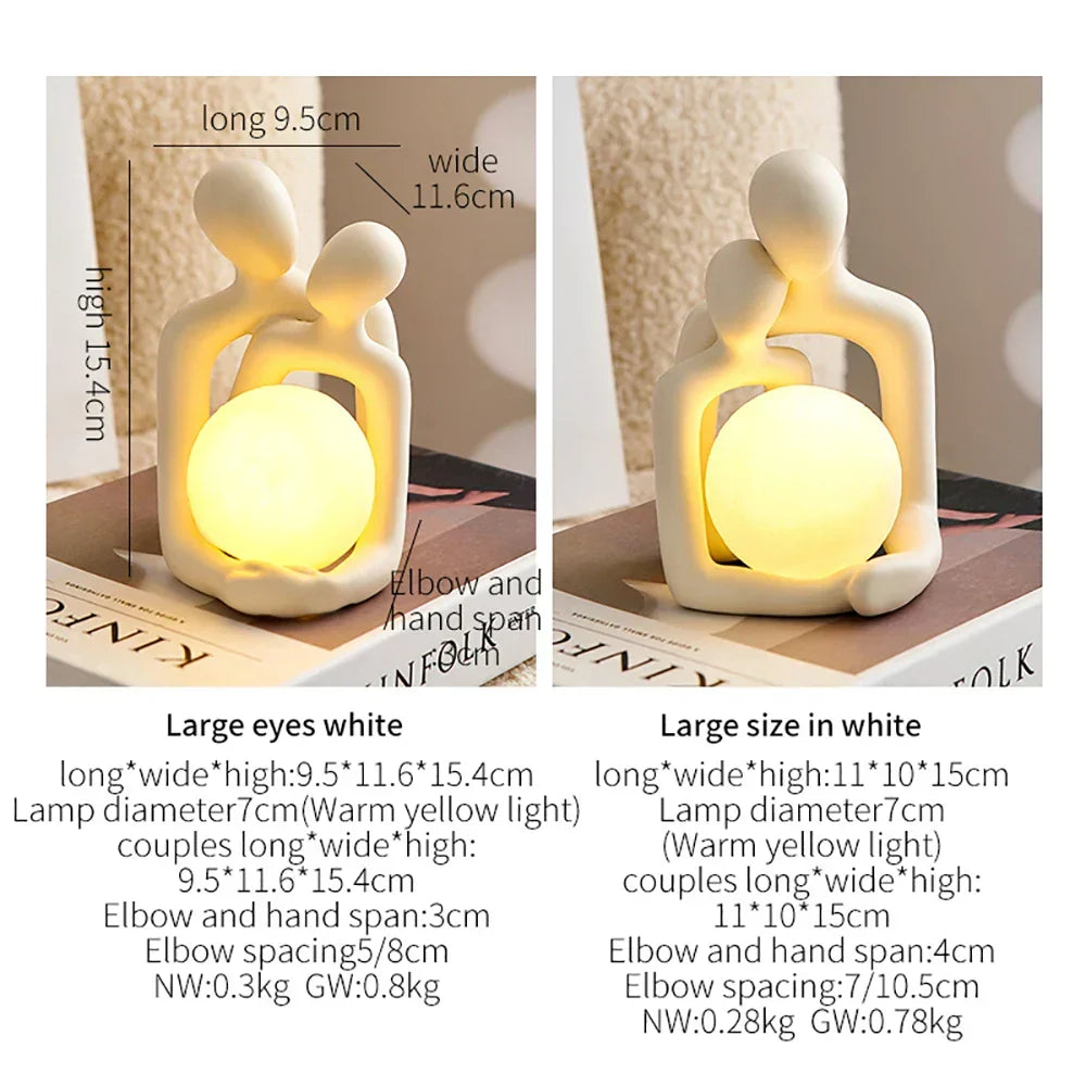 Eternal Bond Love Couple Night Decor Lamp | Kalsten