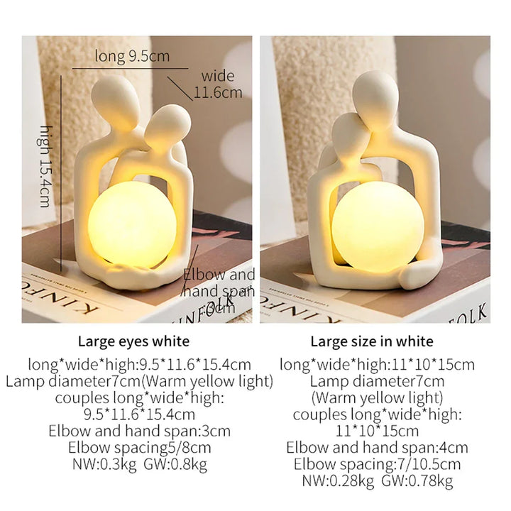 Eternal Bond Love Couple Night Decor Lamp | Kalsten
