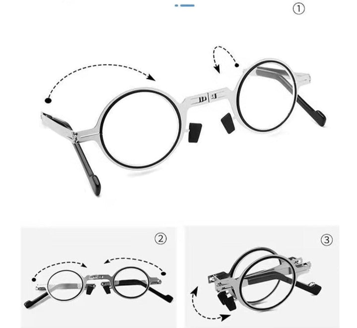 Kalsten | CompactView Reading Glasses – Foldable Eyeglasses for Convenience and Protection