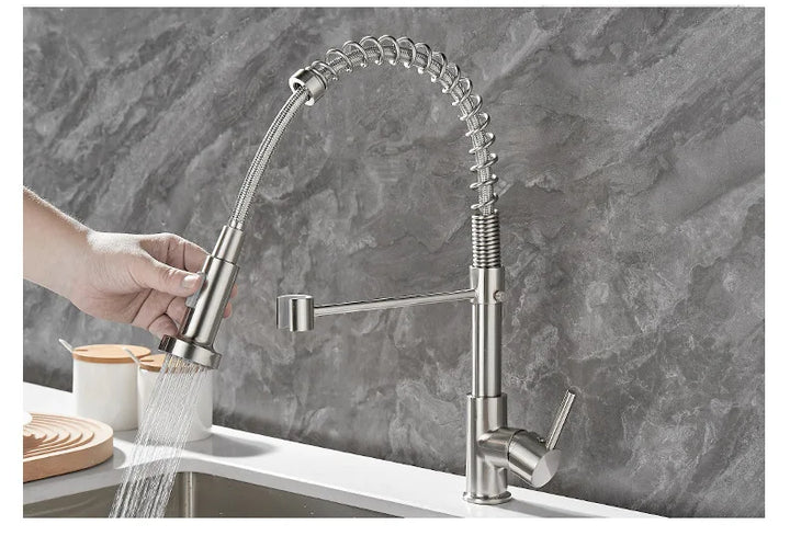 Kalsten | DualFlow Kitchen Faucet - Luxurious Double Bronze Kitchen Faucet