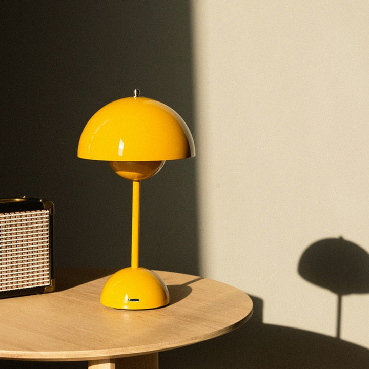 Flower Pot Table Lamp – Cordless Decorative Light