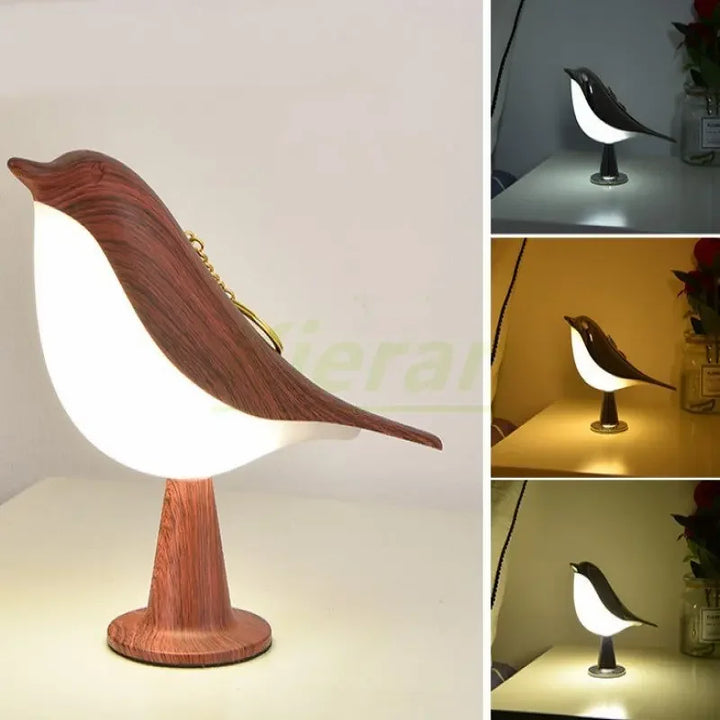 Modern LED Bird Desk Lamp – Touch Control, 6-10W LED Light for Bedroom, Study, and Living Room – Stylish Magpie Design for Home Decor | Kalsten