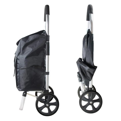 BowLift | Foldable Aluminium Shopping Trolley – CarryEase